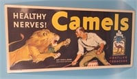 Camels Healthy Nerves Lion Tamer Adv Sign