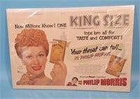 Philip Morris Lucille Ball Sat Eve Post Advertisin