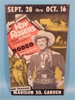 Roy Rogers Pat Brady Madison Sq. Garden Poster