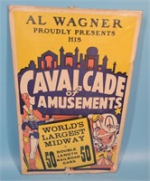 Al Wagner Cavalcade of Amusements Circus Poster