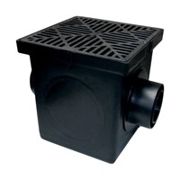 W7084  BK NDS 12 x 12 Black Catch Basin.