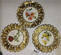 small brass decorative plates