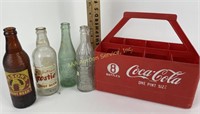 Plastic Coca-Cola bottle carrier w/ for vintage