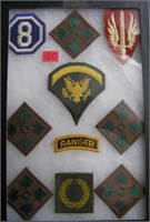 Collection of early military patches