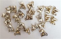 23 Silver-Tone Beagle or ? Dog Charms