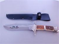 Couteau de chasse lame 6 pouces acier inox.