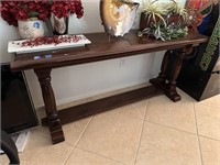 WOOD CONSOLE TABLE