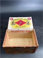 LOT OF 5 NICE OLD CIGAR BOXES DIAMOND JOE PLUS