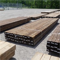 39 pcs. 4" x 4" x 14' PRESSURE TREATED LUMBER