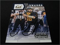 Jared Goff signed football card COA