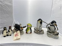 6 Penguin Statues