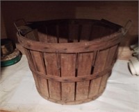 Vintage wood basket