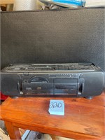 GPX cassette player boom box radio