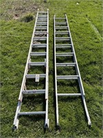 (2) EXTENSION LADDERS - 24' & 18'