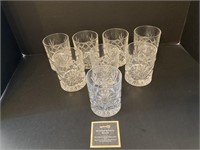 Set of 8 Crystal Low Ball Glasses