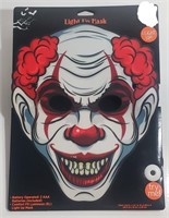 LIGHT UP MASK CLOWN HALLOWEEN MASK