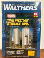 New Walthers Two Wet/Dry storage bins HO model kit
