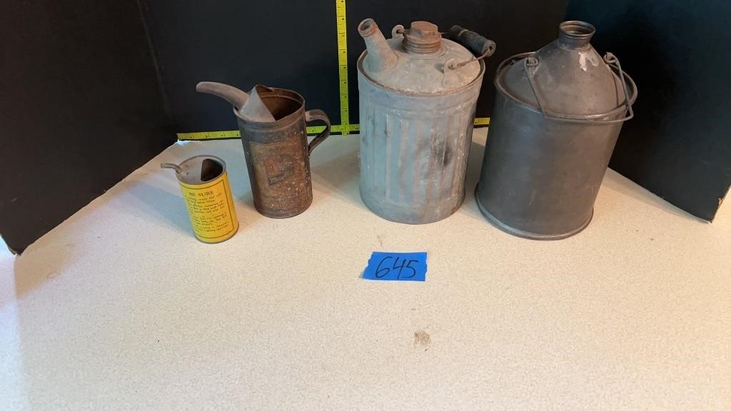 Vintage fuel cans- Maytag fuel mixing can