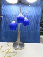 Nice TableTop Blue 3globe Table Lamp