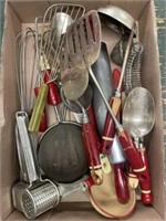 Assortment of kitchen utensils