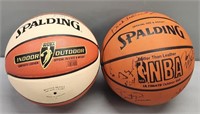 Alana Beard & Wes Unseld Signed Basketballs