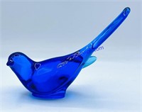 Blue Fenton Glass Bird