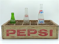 Pepsi Cola Crate 18.5" X12" x 4.5", (2) Pepsi