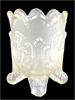 Saint Clair Carnival Glass Toothpick Holder, 2.5"H