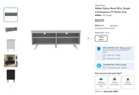 N3066  Walker Edison Wood TV Stand-Grey