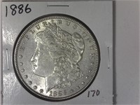 1886 Morgan Silver Dollar