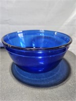 Anchor Hocking Blue Glass Mixing Bowl