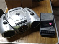GE Cassette Player & AM/FM CD Player