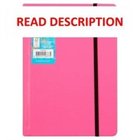 Pen+Gear Neon Leatherette Journal, Pink