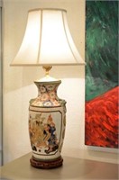 Pair of Chinese pottery vases mounted as lamps