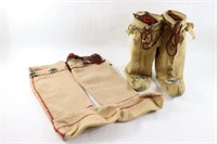 Cree-Metis of Canada Crafted, Embroidered Boots