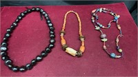 Lot of 3 Beaded Necklaces