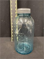 #8 1/2 Gallon Ball Blue Mason Jar w/ Zinc Lid