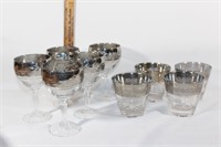 4 Dorothy Thorpe? whiskey glasses/goblets