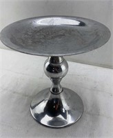 Pedestal Tray Stainless 10"