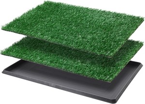Dog Grass Pad with Tray Large