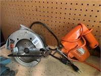 Black and decker jigsaw and Skilsaw