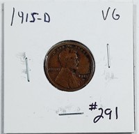 1915-D  Lincoln Cent   VG
