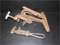 2 Old Cast Metal Tools