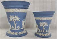 2 Beautiful Wedgwood Vases with Flower Frogs