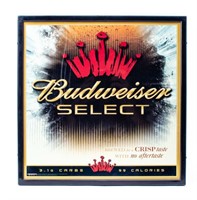 Lighted Budweiser Select Sign