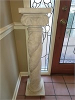 3 ½ ft Tall Chalkware Plant Stand