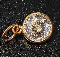 10KT MOISSANITE 0.75 CTS PENDANT