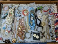 Showcase Lot Estate Costume Jewelry