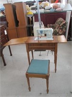 VINTAGE SINGER STYLIST SEWING MACHINE TABLE