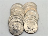 (18) Kennedy Half Dollars  (1776 - 1976)